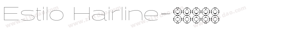 Estilo Hairline字体转换